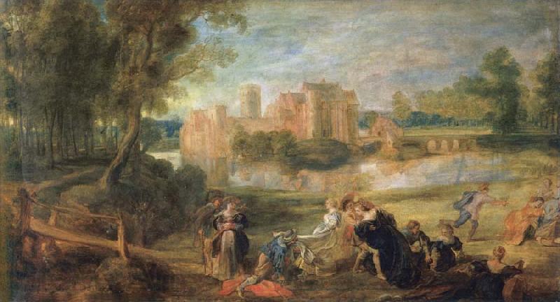 Peter Paul Rubens Castle Park Norge oil painting art